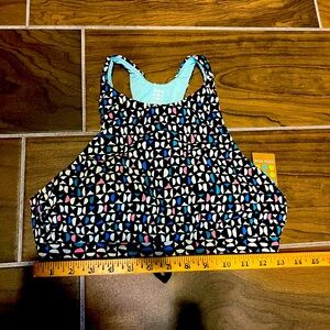 Title nine ladies SZS swim top. NWT, ties in back, see pics for details.